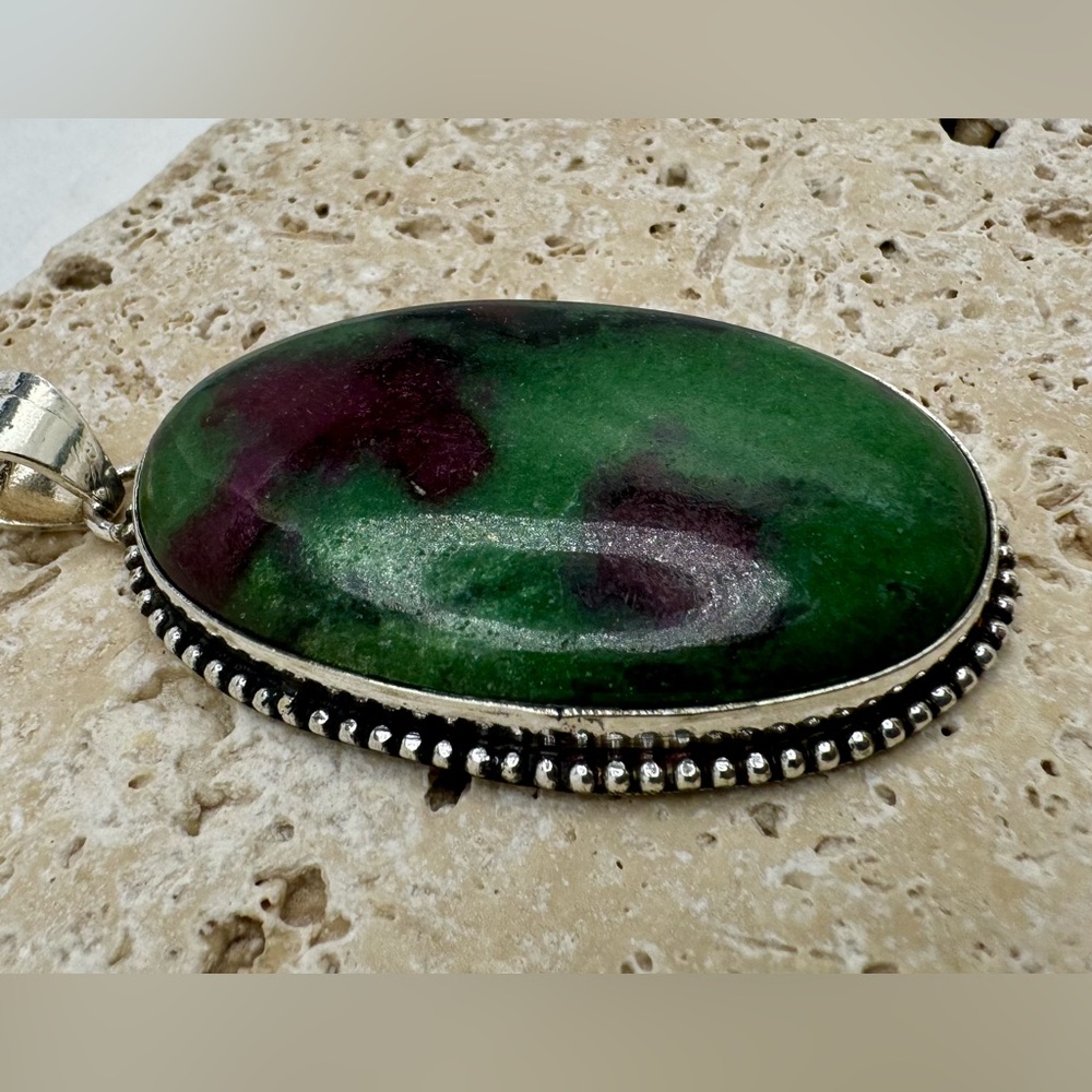Ruby Zoisite Pendant - image 3
